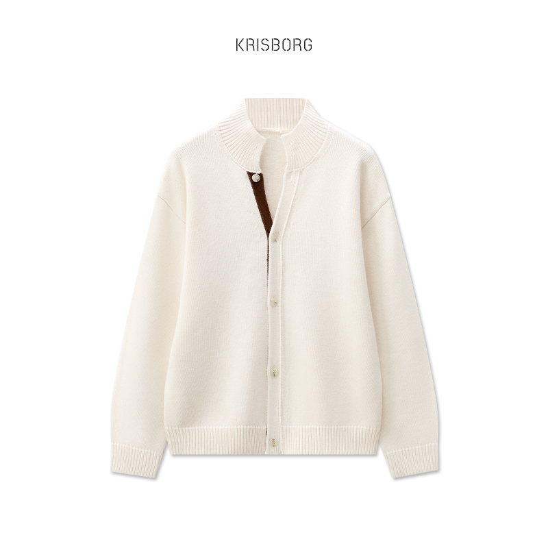 拼色针织毛衣男韩版潮流冬季