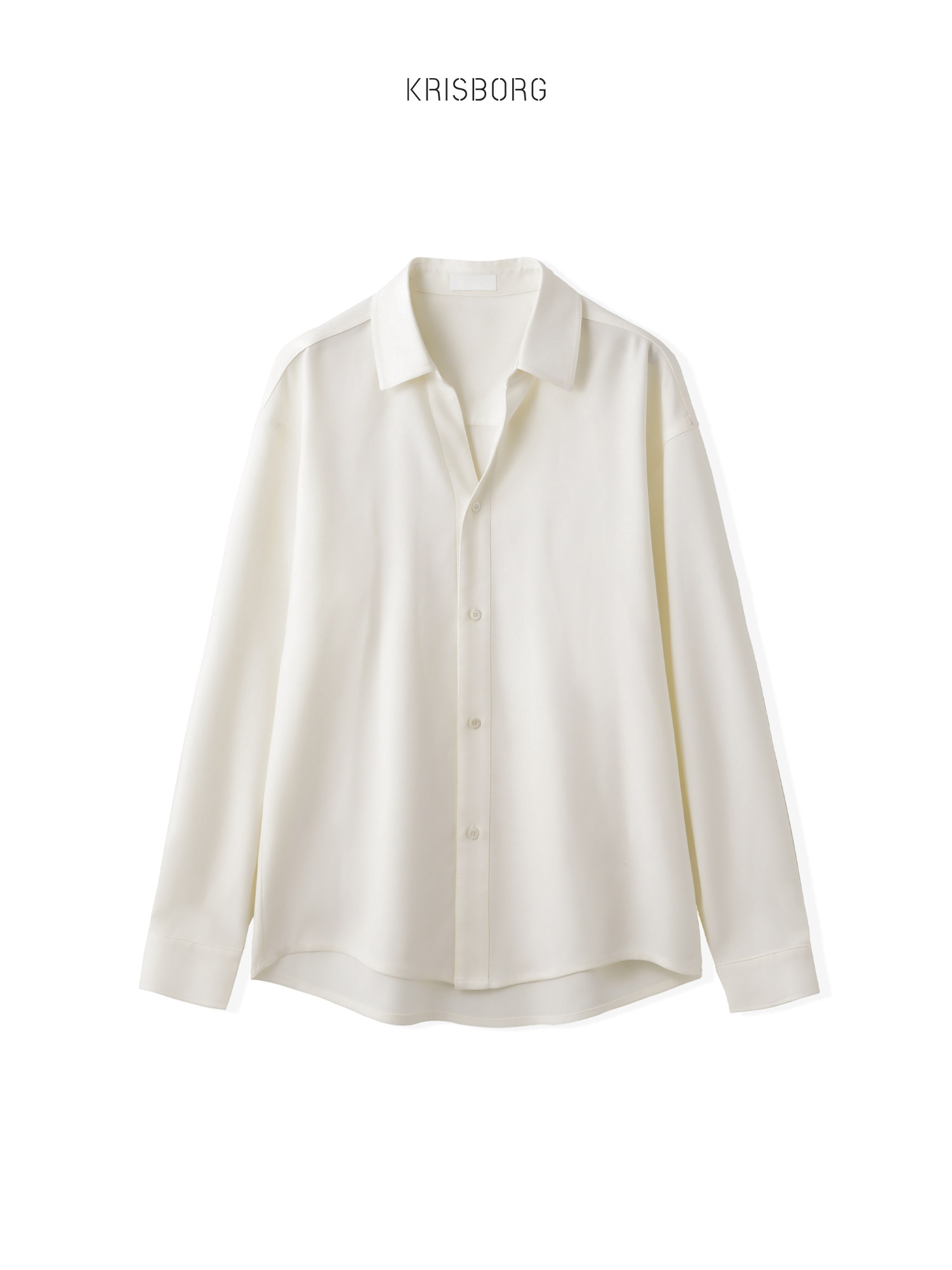 春秋季新款白衬衫男古巴领长袖休闲商务免烫衬衣服轻熟痞帅高级感