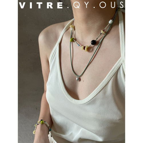 other混合材质女原创设计项链