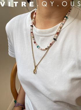 other混合材质女原创设计项链