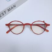 老花眼镜配度数日系眼镜 纯钛超轻光学眼镜款 复古小众设计师款 个性