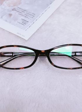 玳瑁色全框tr90光学眼镜框鼻托配度数眼镜架老花眼镜防过敏眼镜女