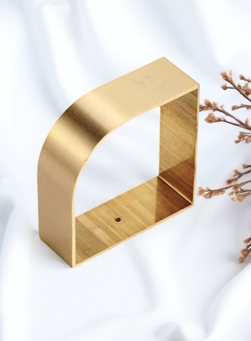 红木家具床脚包边纯铜脚套四方圆角脚套黄铜餐椅沙发R形R15R16R25