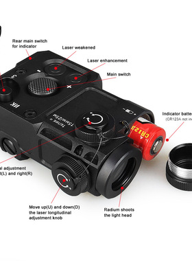 全金属 CNC 阳极 泽宁特PERST-4镭射指示器 绿+IR户外头灯