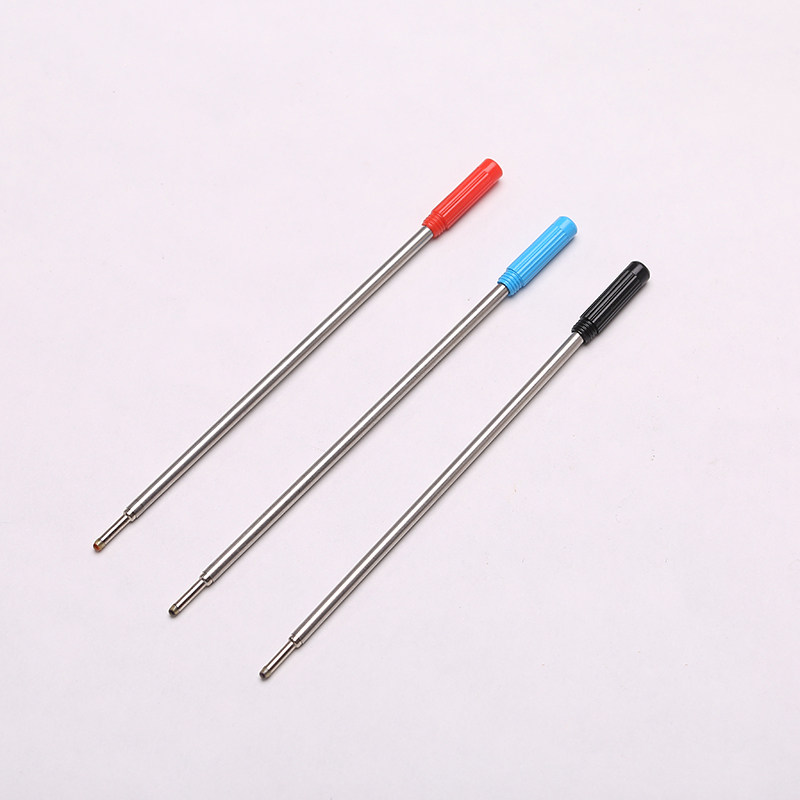 오래된 회전식 볼펜 리필 금속 유성 볼펜 리필 블루|블랙|레드 1.0MM 10개