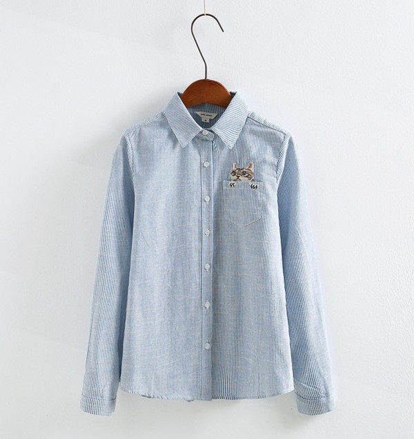 Chemise fille à manche longue - Ref 2086256 Image 4