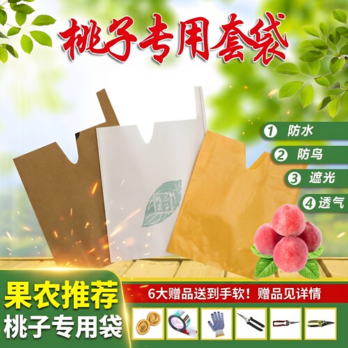 桃子树专用套袋防虫防水防鸟纸袋