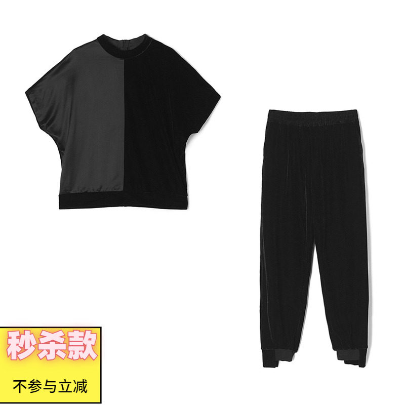 休闲上衣+束脚裤两件套装