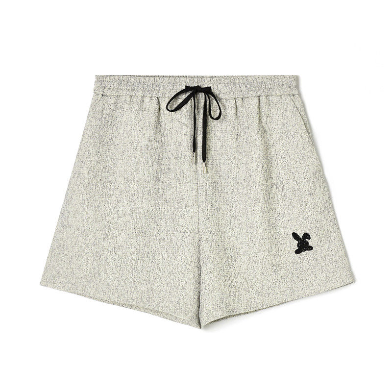 奥莱专柜品牌撤柜正品 QG春装新款运动风短款松紧腰A字裤休闲裤女