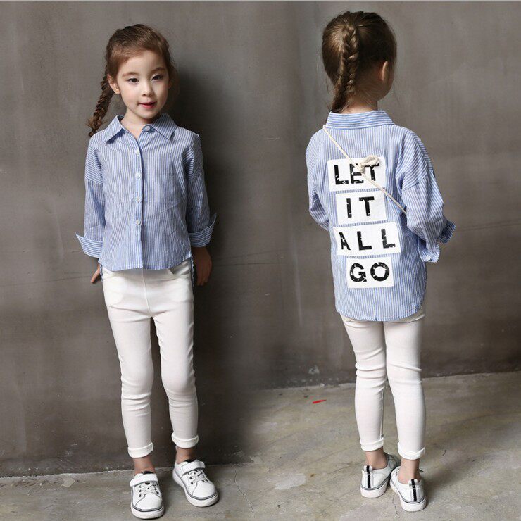 Chemise fille à manche longue - Ref 2085807 Image 1