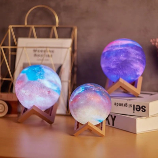 星球月球灯中秋氛围小夜灯卧室床头创意氛围灯朋友闺蜜同学小礼物