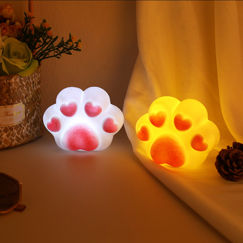 网红新款猫爪小夜灯高颜值创意可爱治愈系氛围感床头灯送女生礼物