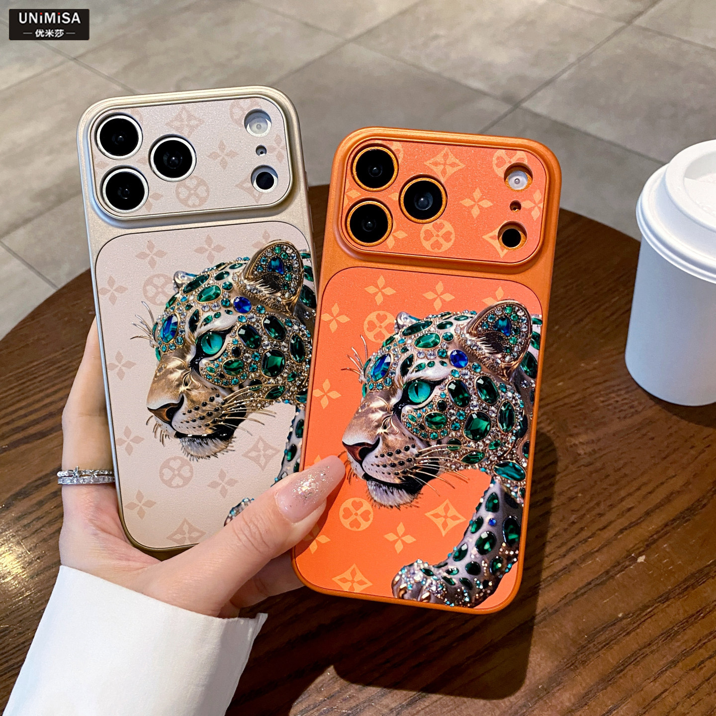 欧美大牌苹果17ProMax手机壳奢华老花适用iphone16p