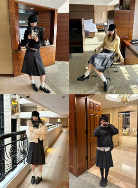 OPS LA MODE 12.14 20:00 新贵鬼马系列 80%羊毛毛呢百褶裙