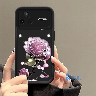 天眼阶梯镶钻玫瑰适合华为nova15pro手机壳硅胶保护KLE AL00U防摔软全包边