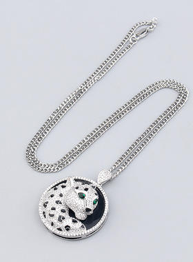 男女朋克流行斑点豹滴胶吊坠