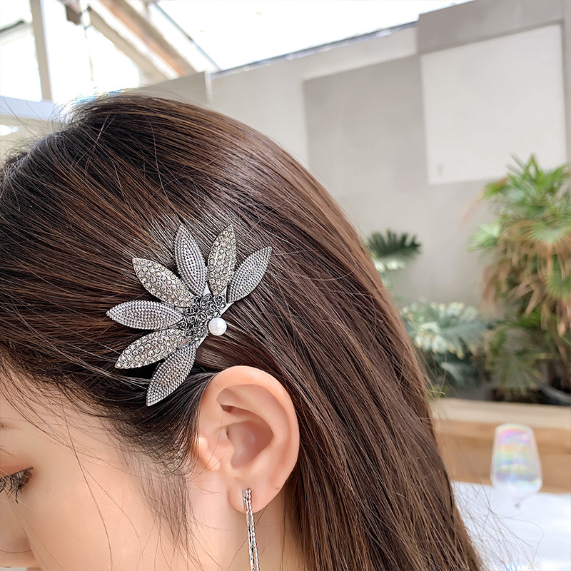德鲁纳簪子流苏耳环发卡酒店同款