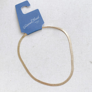 原单设计蛇骨链锁骨气质项链 Thread 美国潮牌 Universal