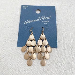 美国潮牌【Universal Thread】原单牛仔设计流苏夸张耳坠