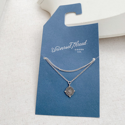 美国潮牌【Universal Thread】原单设计几何吊坠项链
