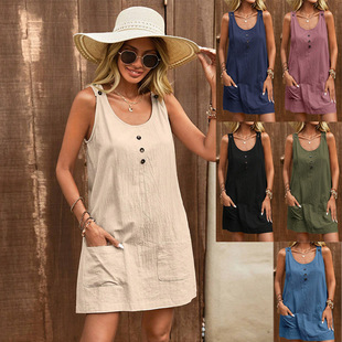 shoulder dress sleeveless mid length purse neck strap