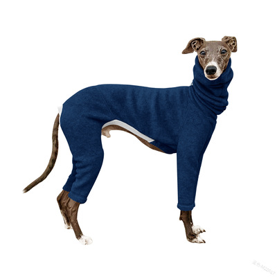 fashionable high neck warm four legged pet dog clothing