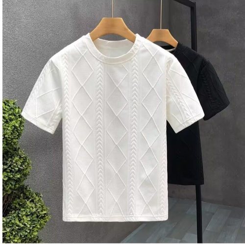 Trendy Half Sleeve Top Loose Casual Men Short Sleeve T-shirt