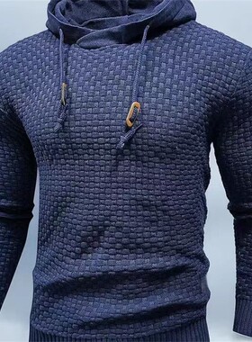 sports and leisure new men's hooded pullover sweater套头毛衣