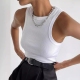 round vest neck and Women sports fashionable trendy 运动背心