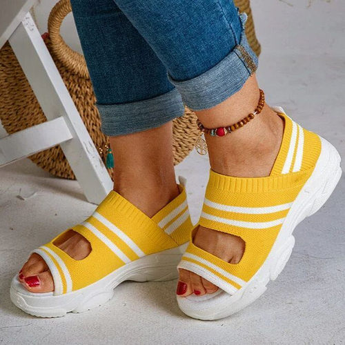 thick soled sports sandals, new beach casual sponge shoes