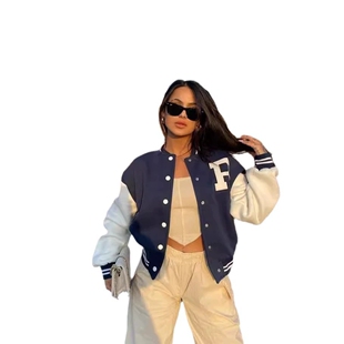 hoodie printed fashion jacket sleeved baseball long casual