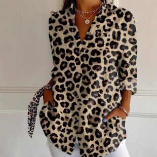 sleeved shirt with Women pattern long floral printed