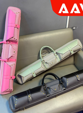 aaw杆包九球杆包七孔大头杆包斜纹皮面暖阳高颜值男女杆袋套时尚