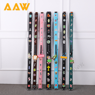 时尚 图案通杆盒子铝合金高颜值小头杆盒子箱子抗压防变形两槽三槽