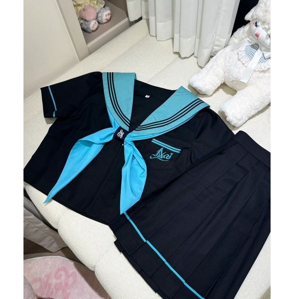 胖MM大码【青本绘】JK日系校供中间服jk制服裙学院风水手服套装女