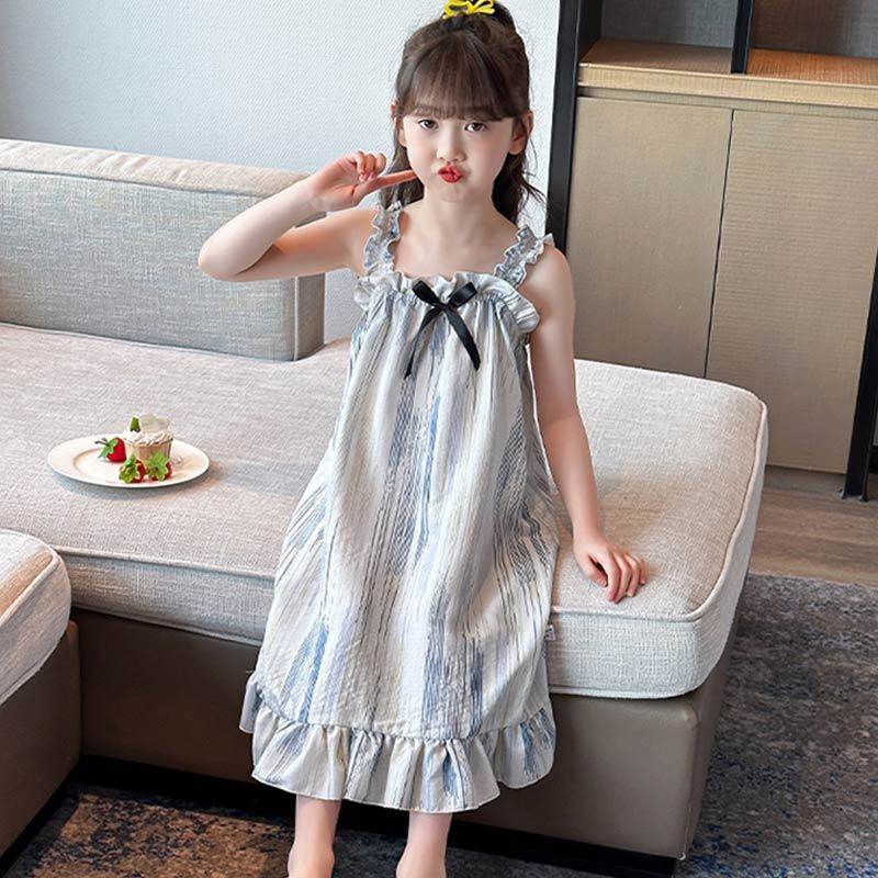 女孩睡裙夏季新款吊带女童睡裙宽松冰丝中大童睡衣裙子儿童睡裙女,童装/婴儿装/亲子装,家居裙/睡裙,淘宝优惠券,粉丝福利购,淘宝优惠卷
