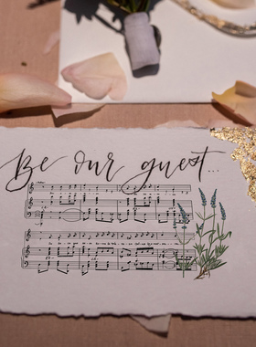 【Por Una Cabeza】in1制物 原创手帐印章 木质复古造景乐谱印章