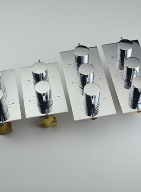 YJB全铜混水阀体冷热水酒店别墅淋浴花洒喷头暗装入墙式恒温阀门