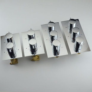 YJB全铜混水阀体冷热水酒店别墅淋浴花洒喷头暗装入墙式恒温阀门