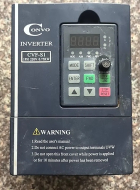 议价询价康沃变频器CVF-S1-2S0007B，0.75kw 220