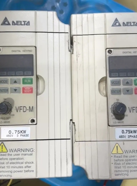 议价询价M系列0.75KW变频器，VFD075M43B，已测试功
