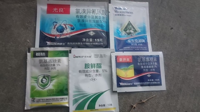 病毒病套餐组合胺鲜脂+泰生光良氯溴+亚磷酸锌+氨基寡糖素蔬菜