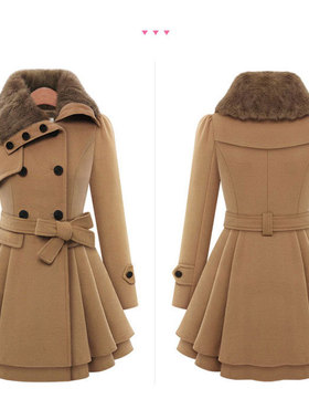 2019Ladies Long Winter Jackets Coat For Women Coats毛呢 外套