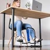 办公室久坐神器工位防翘二郎腿可调节垫脚放脚踩脚凳桌下运动脚踏