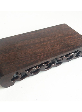 红木工艺品摆件底座实木质奇石木座印章玉石佛像木托小书卷几