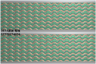 3613 波浪底纹精雕图 灰度图JDP有线底纹波浪线浮雕图精雕图素材