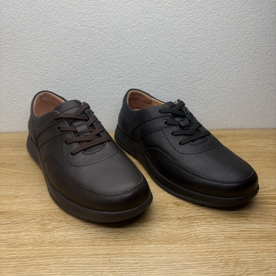 Hush Puppies暇步士男鞋超轻软底休闲鞋牛皮系带经典春秋款单鞋