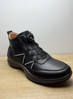 MIRABELL美丽宝男鞋25年新款舒适运动鞋超轻免系带真皮高帮鞋