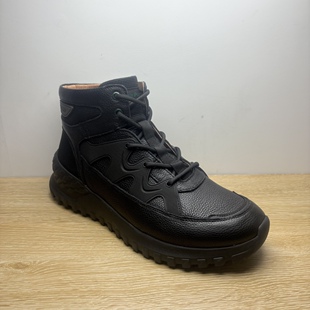 Hush Puppies暇步士男鞋秋冬款高帮鞋真皮软底休闲靴子