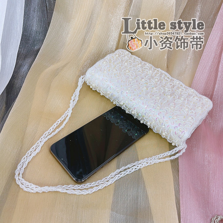 手拿斜挎小方包宝藏库存 手拿斜挎珠绣亮片钉珠vintage腋下刺绣